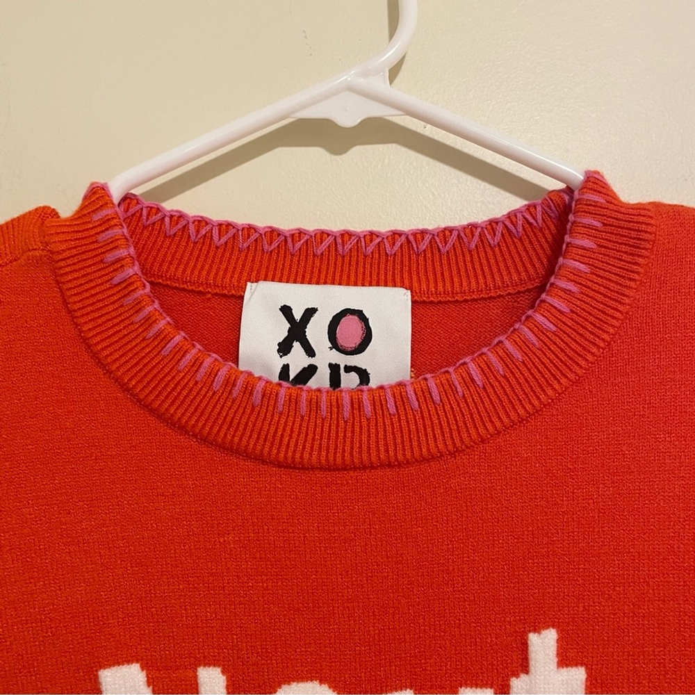 Kerri Rosenthal XOKR “Next Smile’s On You” Red Sweater – Size Medium (NWT) - Picture 9 of 10
